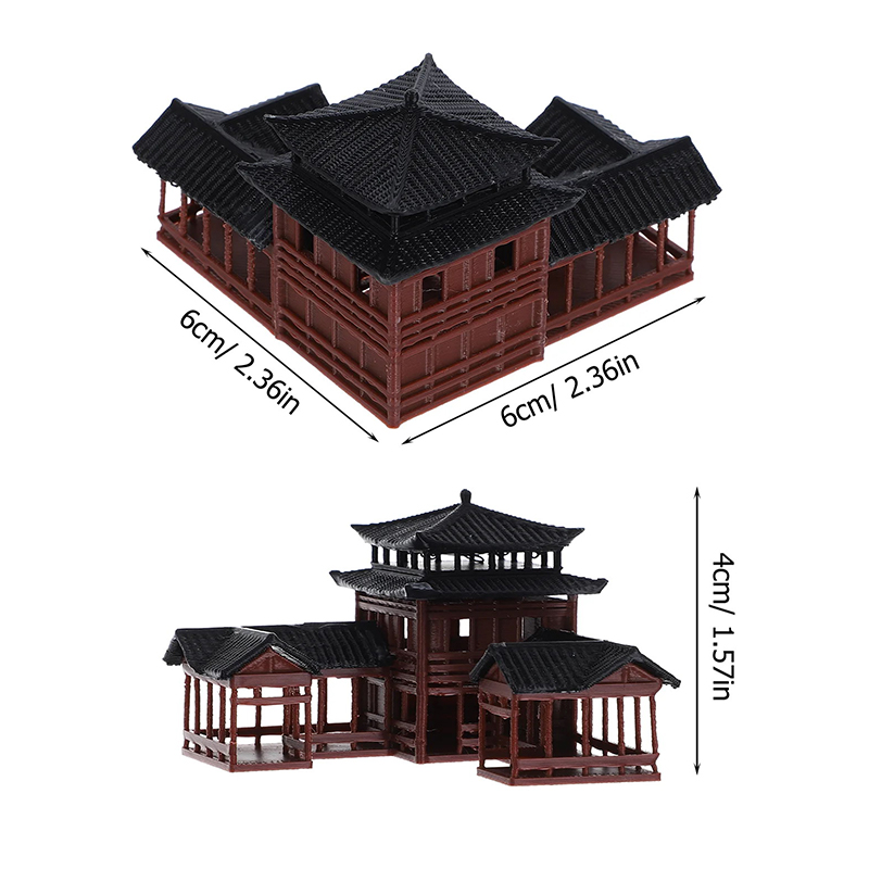 Bonsai Garden Chinese Garden - Oud bouwmodel Miniatuur Japans paviljoen Decoraties