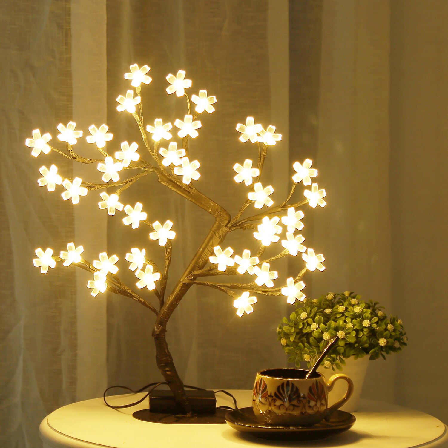 Bonsai Garden Sushi - Kersenbloesem Boom Licht, 17inch 40LED Verlichte
