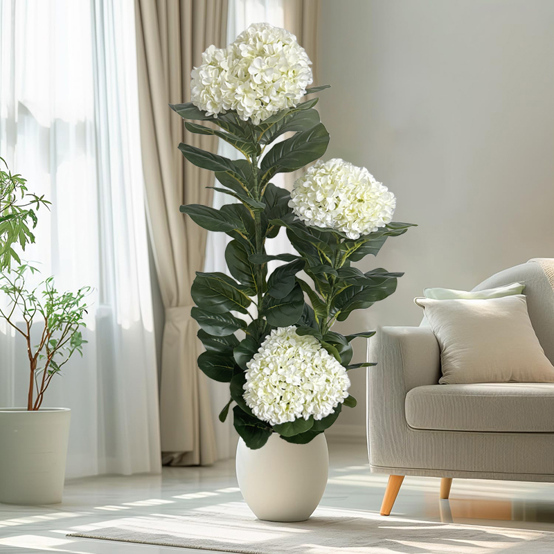 Bonsai Garden Sushi - 50-150cm Kunstmatige Hortensia Boom Kunstplant in