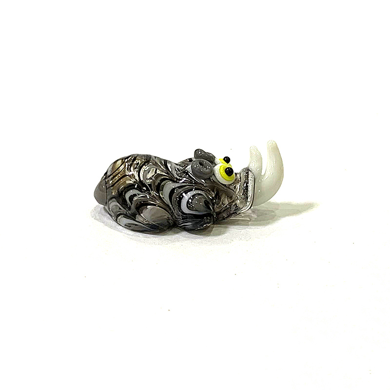 Miniatuur glazen neushoorn bee - Bonsai Garden Japan recensie en prijs