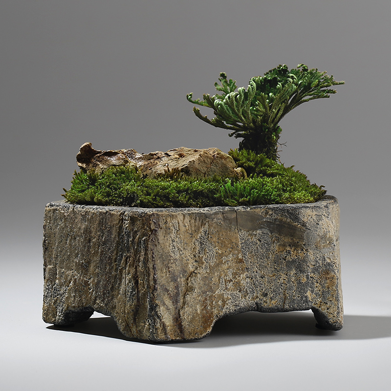 Basalt natuursteen bloempot ha - Bonsai Garden Chinese Garden recensie en prijs